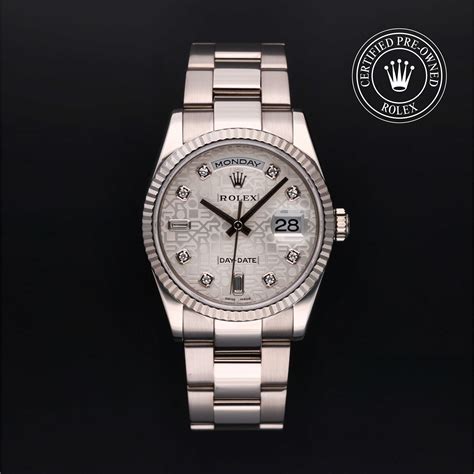 rolex certified pre-owned day-date 36 mm|pre owned rolex day date.